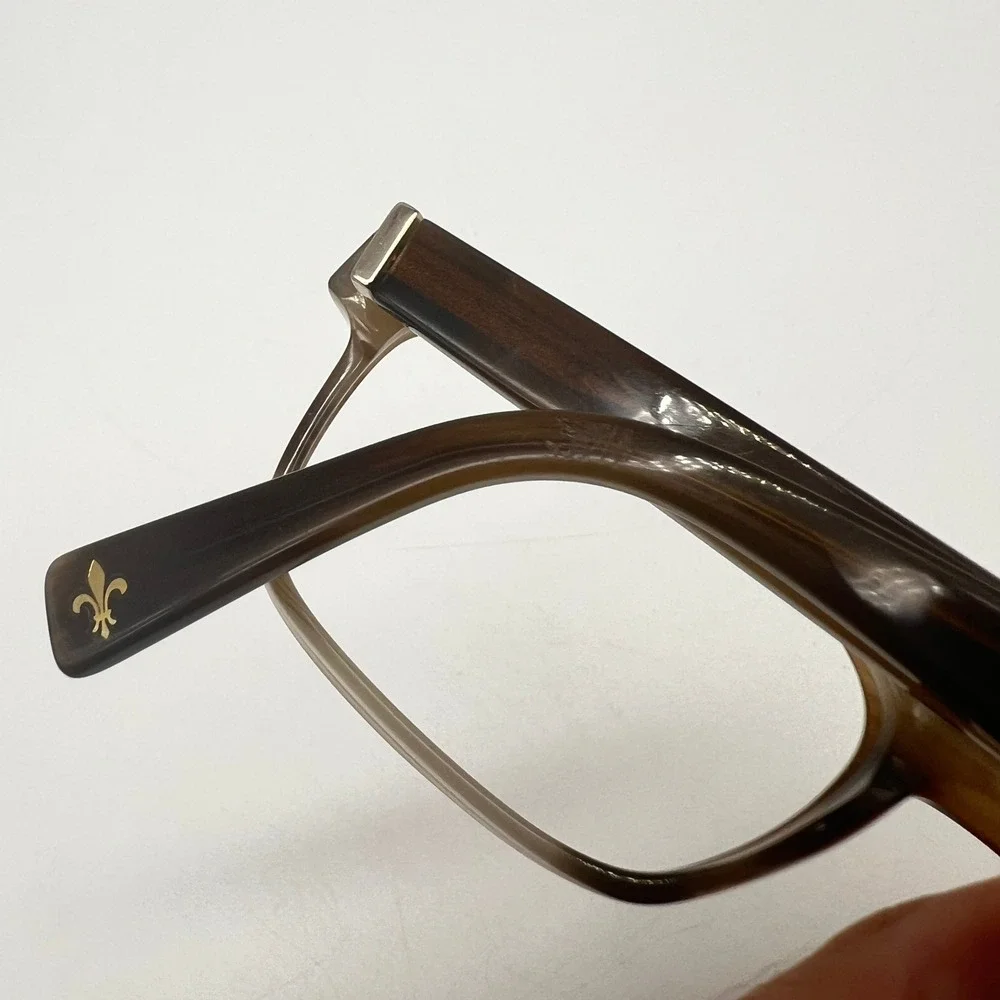 Seraphin Eyeglasses Brown Striated Handmade In Japan Women Eyewear Frames Only